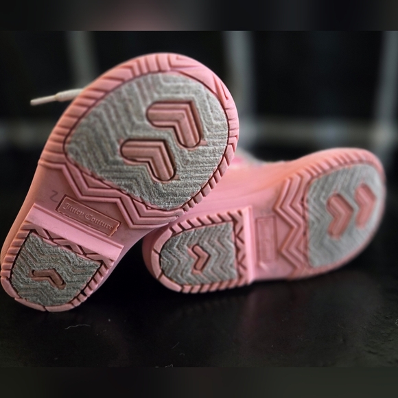 Juicy Couture Escalon Pink Waterproof Flat Heel Snow Rain Boot Fur Lined Baby 7 - Picture 7 of 7